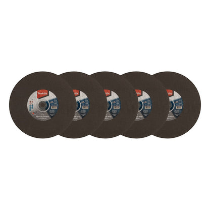 MAKITA 355x4.3x25.4mm Metal Cut Disc - 5 Piece E-12790-5