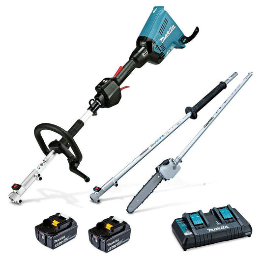 MAKITA 36V (18Vx2) 2x5.0Ah Multi-Function Power Head and Pole Saw Kit DUX60PSPT2-B