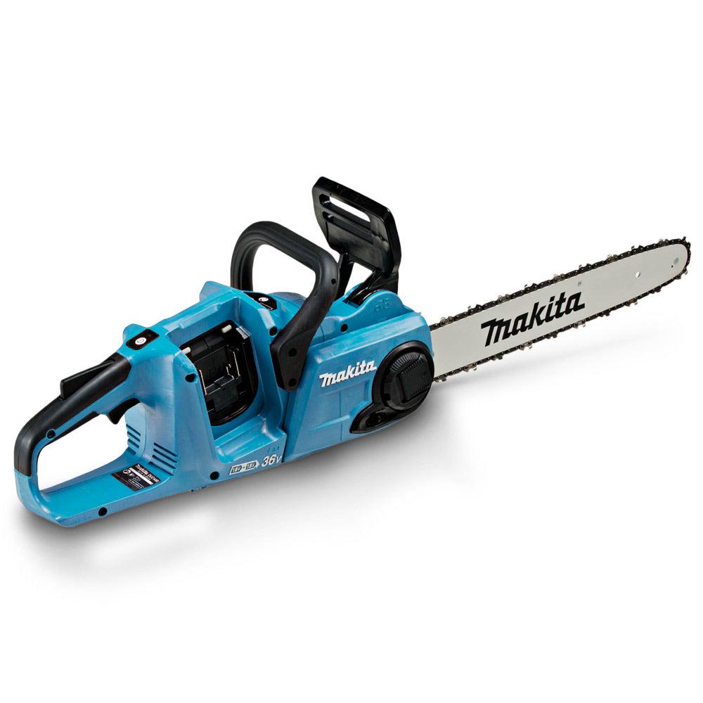 MAKITA 36V (18Vx2) Brushless 2 x 5.0Ah 400mm Easy Change Bar Chainsaw Kit DUC400PT2
