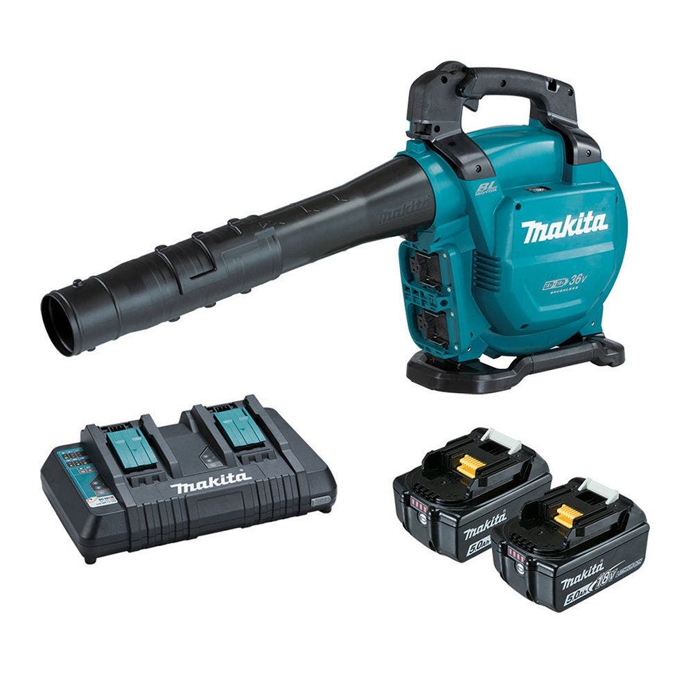 MAKITA 36V (18Vx2) Brushless 2 x 5.0Ah Blower Vacuum Kit DUB363PT2V