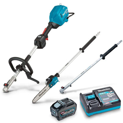 MAKITA 40V MAX XGT Brushless Multi-Function Power Head Kit 1 x 5.0Ah w. Pole Saw and Extension Pole UX01GT102-B
