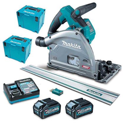 MAKITA 40V Max XGT Brushless AWS 2 x 4.0Ah 165mm Plunge Cut Saw Kit SP001GM201T