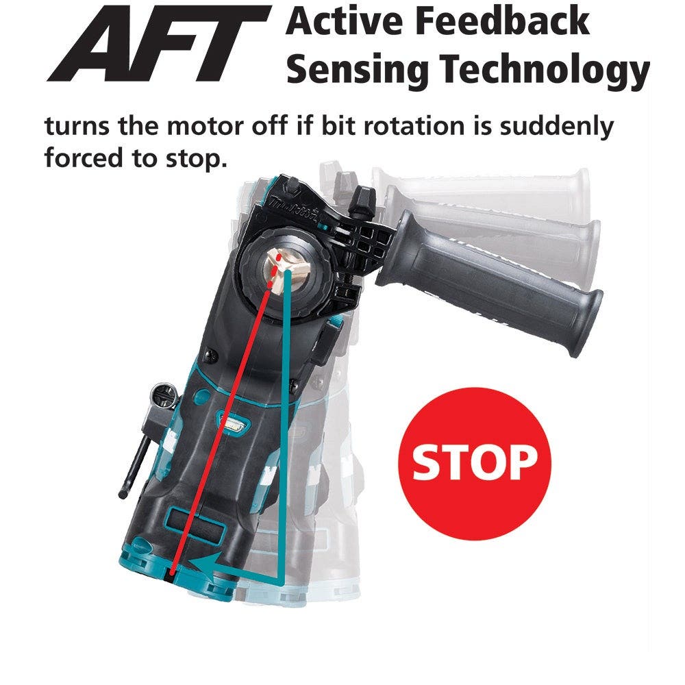 MAKITA 40V Max XGT Brushless AWS 28mm Normal Chuck Rotary Hammer Kit HR001GM201
