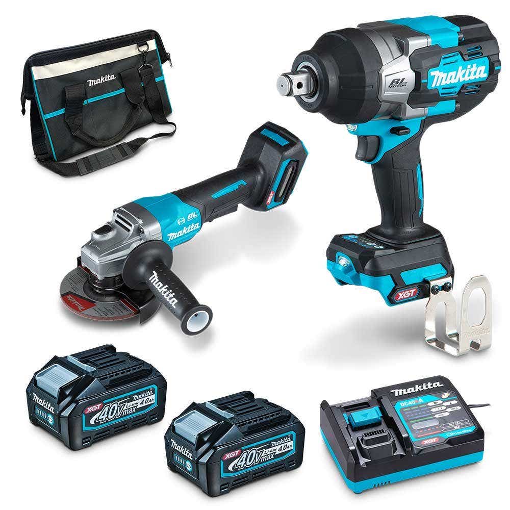 MAKITA 40V Max XGT Brushless 2 Piece 2 x 4.0Ah Combo Kit DK0139G202