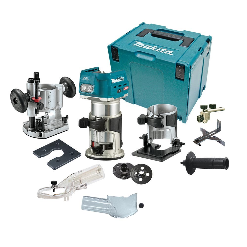 MAKITA 40V Max XGT Brushless 1 4 Laminate Trimmer with Accessory Kit RT001GZ03