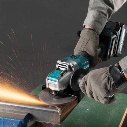 MAKITA 40V Max XGT Brushless X-Lock 2 x 4.0Ah 125mm Slide Switch Angle Grinder Kit GA041GM202
