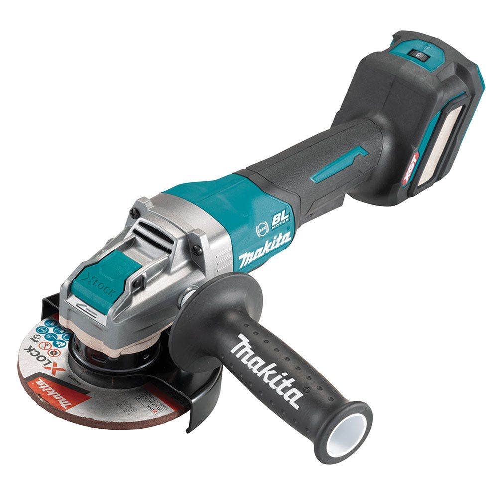 MAKITA 40V Max XGT Brushless X-Lock 2 x 4.0Ah 125mm Paddle Switch Angle Grinder Kit GA044GM202