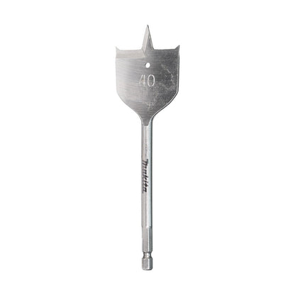 MAKITA 40 X 150mm Flat Wood Spade Bit - 1 4 Hex E-17360