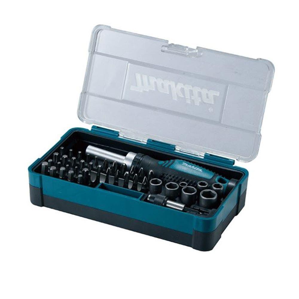 MAKITA 47 pce Sockets and Ratchets Screwdriver Bit Set B46224