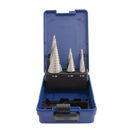 MAKITA 4-12mm 4-20mm 4-30mm HSS-G Step Drill Bit Set - 3 Piece P-69951