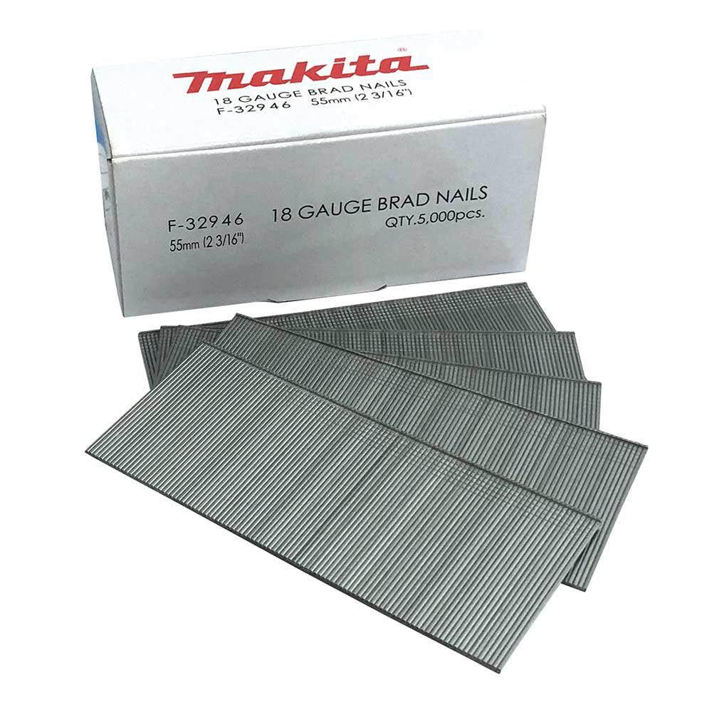 MAKITA 55 x 1.2mm EG 18GA C1 Nail Brad 5000Box F32946