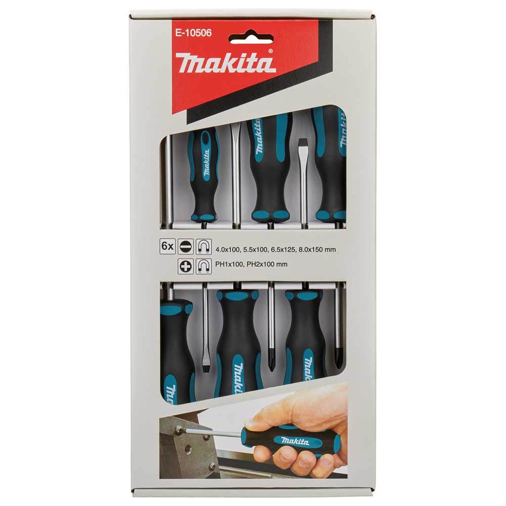 MAKITA 6 Piece Screwdriver Set E-10506