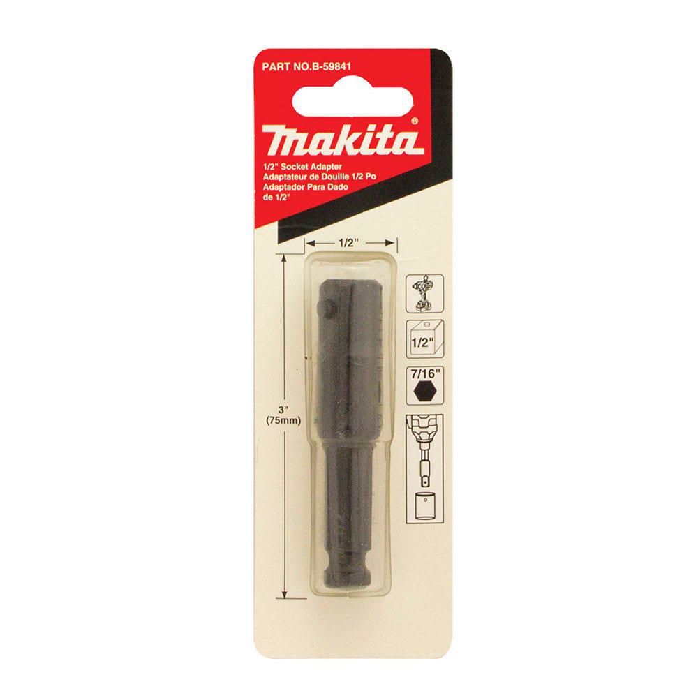 MAKITA 7 16 Hex to 1 2inch Drive Socket Adaptor B59841