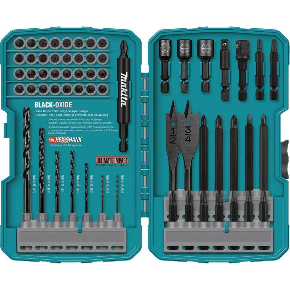 MAKITA Impact Screwdriver Bit and Drill Set - ULTIMATE IMPACT - 70 Piece T-01725