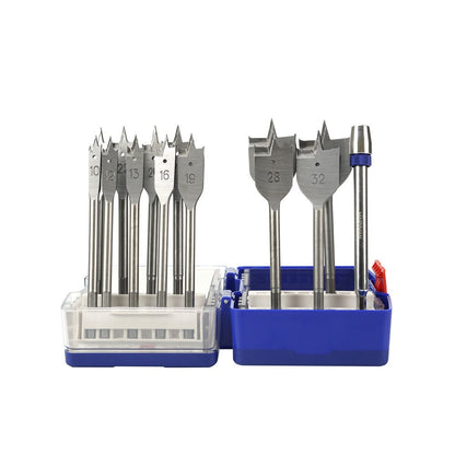 MARXMAN 10-38mm Spade Wood Drill Bit Set w Extension Bar - 13 Piece MSBS13PC
