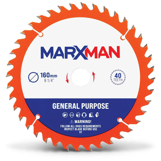 MARXMAN 160mm 40T TCT Wood G Purpose Circular Saw Blade MMCSS16040