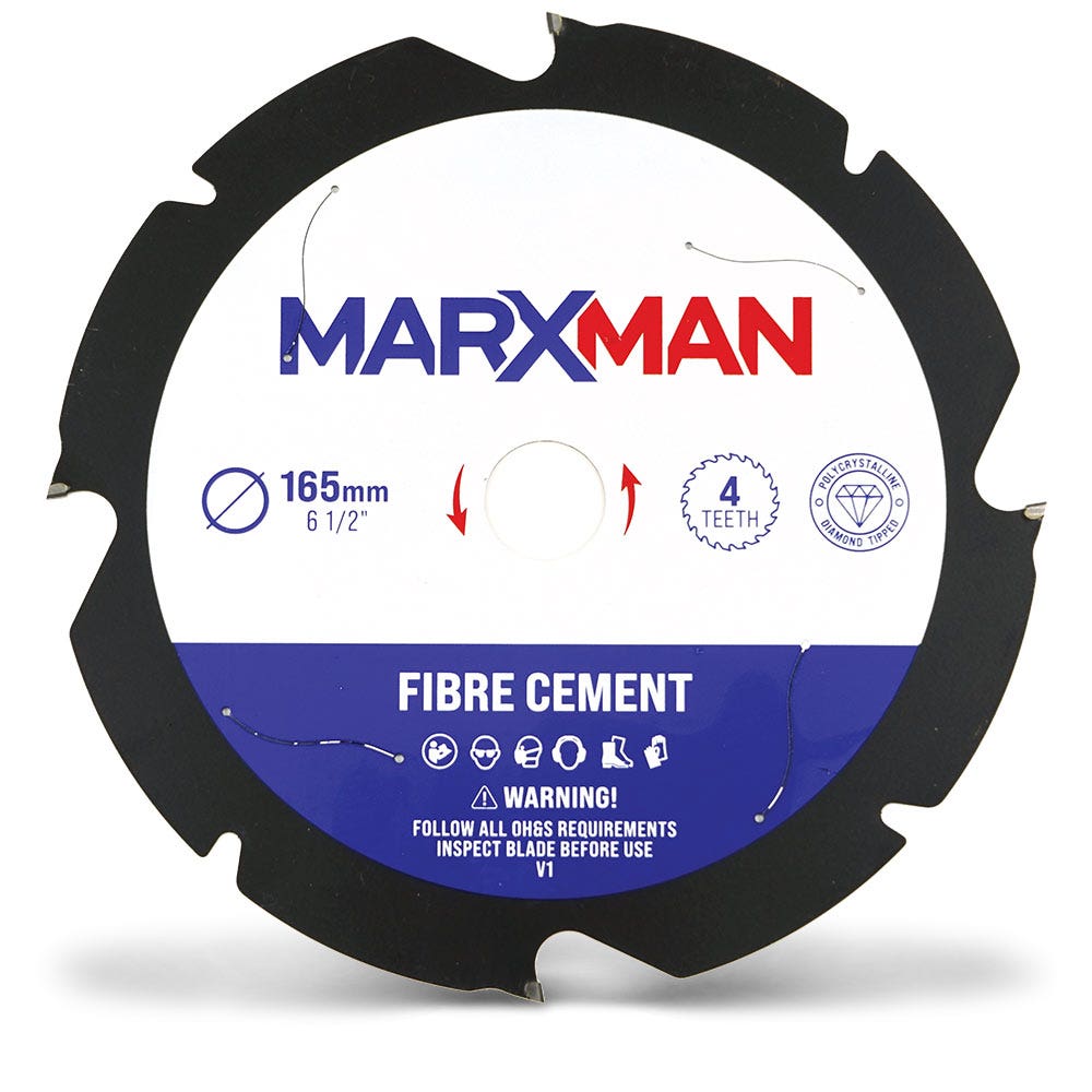 MARXMAN 165x20mm 4T PCD F Cement Circular Saw Blade MCSBFC165