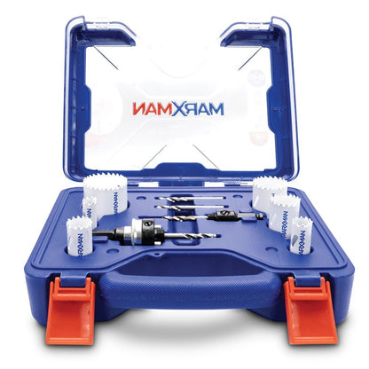 MARXMAN 16-51mm Bi-Metal Wood Electrician Holesaw Set - 10 Piece MHSBIM10PC