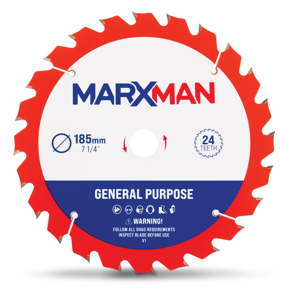 MARXMAN 185x20mm 24T TCT Wood G Purpose Circular Saw Blade MMCSS18524