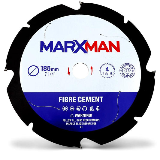 MARXMAN 185x20mm 4T PCD F Cement Circular Saw Blade MCSBFC185