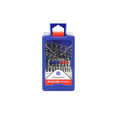 MARXMAN 1-13mm HSS-Blue Oxide Drill Bit Set - 25 Piece MHSSBOSET25PC