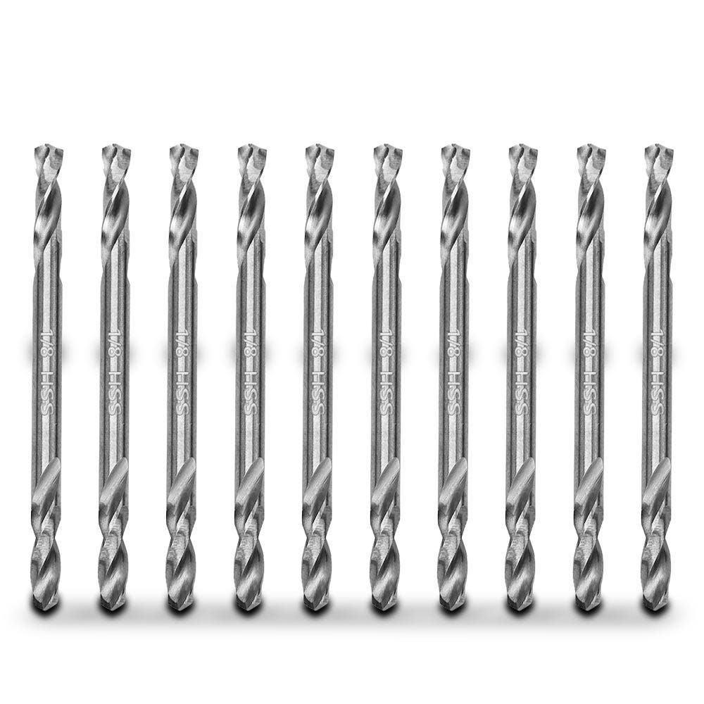MARXMAN 1 8 x50mm HSS Metal Panel D End Drill Bit - 10 Piece MDEPD1810PC