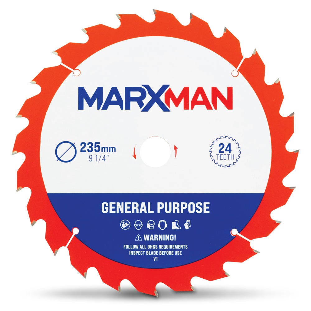 MARXMAN 235mm 24T TCT Wood G Purpose Circular Saw Blade MMCSS23524