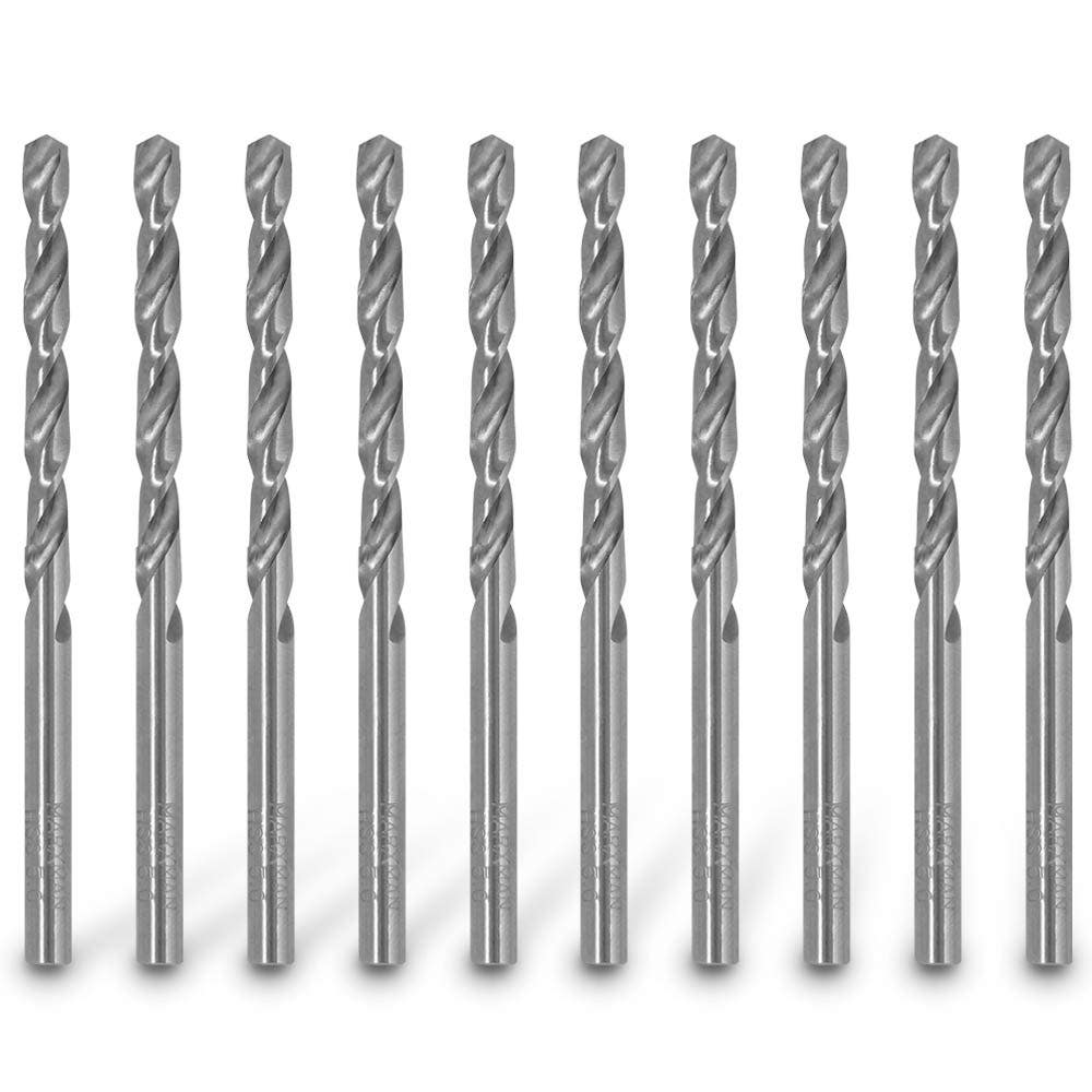 MARXMAN 5.0x85mm HSS Metal Jobber Drill Bit - 10 Piece MHSS5MM10PC