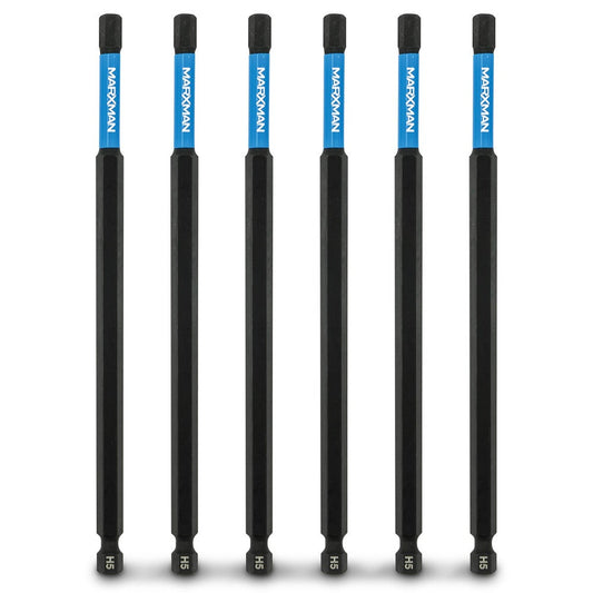 MARXMAN 5x150mm Hex Power Impact Screwdriver Bit - 6 Piece MSDBH51506PC