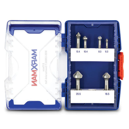 MARXMAN 6.3-20.5mm HSS Metal Countersink Bit Set - 6 Piece MCS6PC