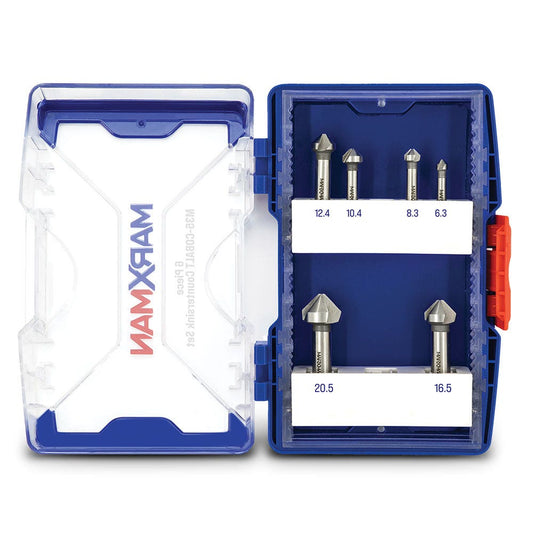 MARXMAN 6.3-20.5mm HSS Metal Countersink Bit Set - 6 Piece MCS6PC
