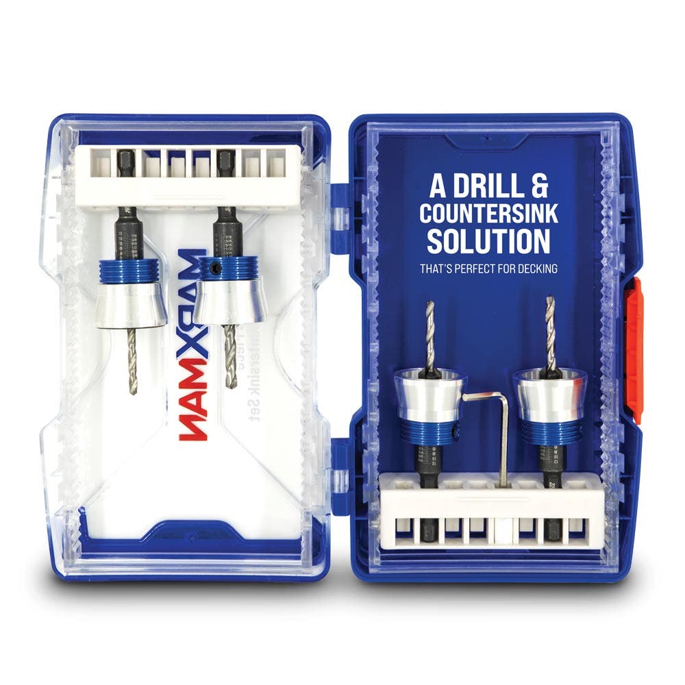 MARXMAN 7 64-5 32 TCT-C S w Stop Drill and Countersink Bit Set - 4 Piece MCS4PCWDS