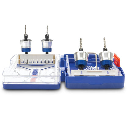 MARXMAN 7 64-5 32 TCT-C S w Stop Drill and Countersink Bit Set - 4 Piece MCS4PCWDS