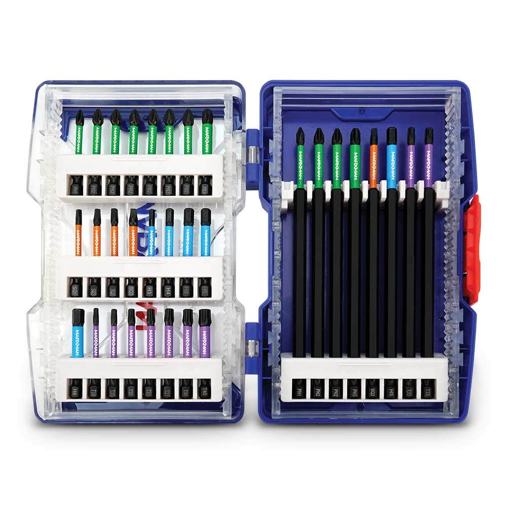 MARXMAN Impact Screwdriver Bit Set - 32 Piece MSDBS32PC