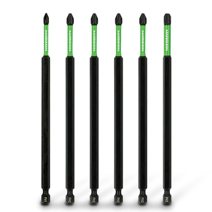 MARXMAN PH1-3x150mm Phillips Impact Screwdriver Bit - 6 Piece MSDBPM1506PC