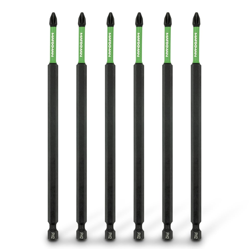 MARXMAN PH2x150mm Phillips Impact Screwdriver Bit - 6 Piece MSDBP21506PC