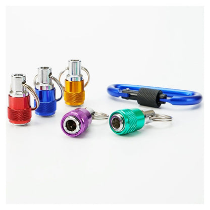 MARXMAN Quick-Release Hex Bit Holder w Carabiner 5 Piece MIC5PC
