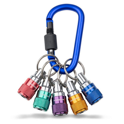 MARXMAN Quick-Release Hex Bit Holder w Carabiner 5 Piece MIC5PC