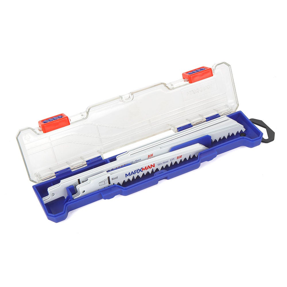 MARXMAN Reciprocating Saw Blade Set For Wood and Metal Cutting 15 Piece MRSBS15PC