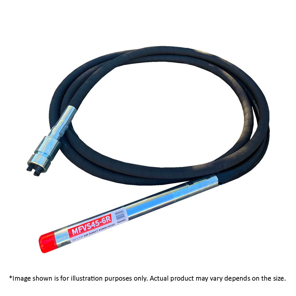 MASTERFINISH 45mm x 6m w. Res Tip Vibrating Shaft MFVS45-6R