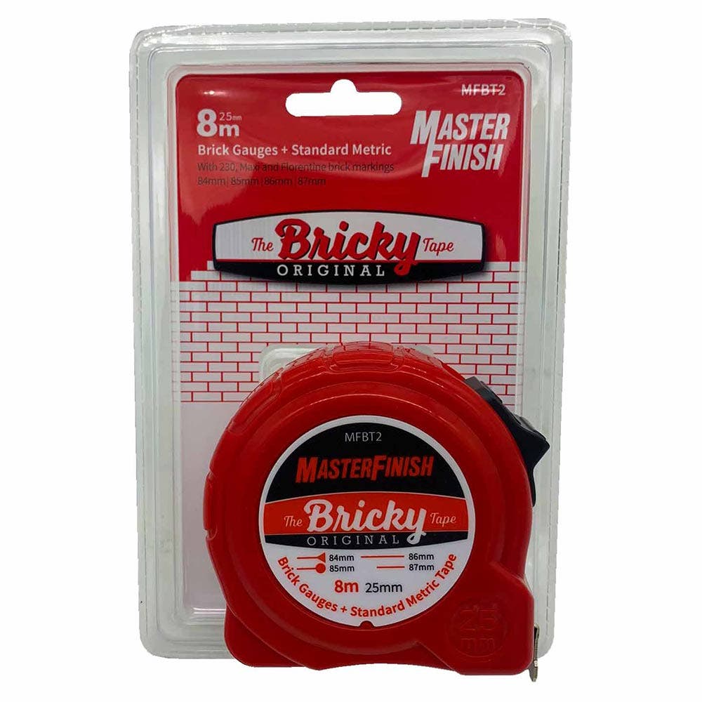 MASTERFINISH 8m x 25mm The Bricky Tape MFBT2