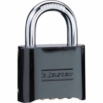 MASTER 51mm Black Zinc Hardened Combination Padlock 178DAU