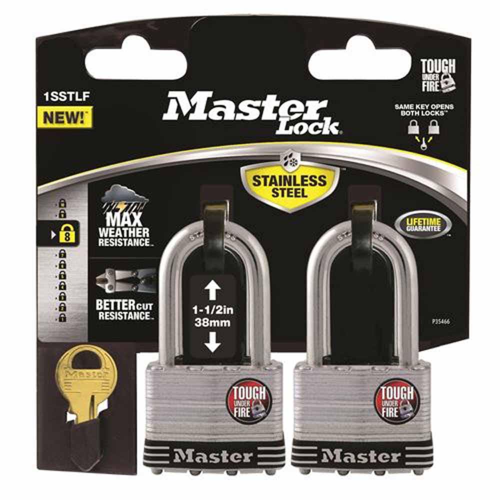 MASTER LOCK 44mm Laminated Stainless Steel Padlock - 1 Pack 1SSTLFAU