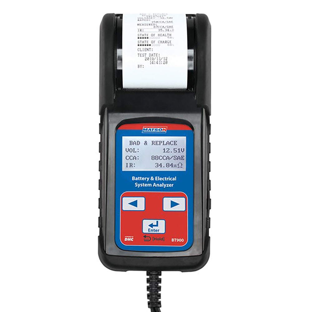 MATSON Digital Battery And System Tester With Printer BT900