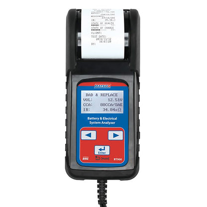 MATSON Digital Battery And System Tester With Printer BT900