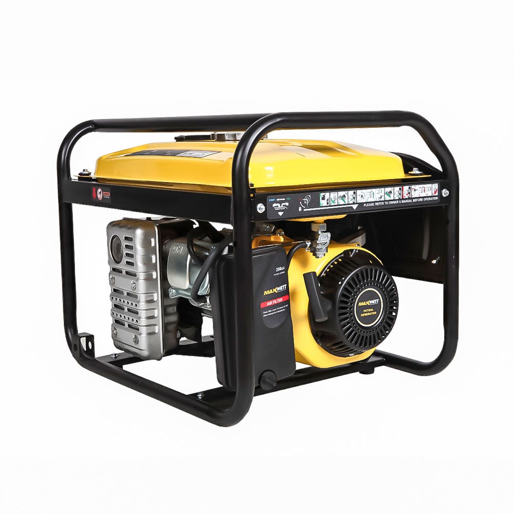 MAXWATT 3.5kVA Open Frame Recoil Start Generator MX3000R