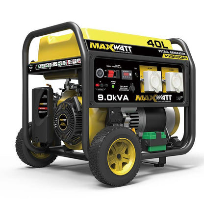 MAXWATT 7500W Open Frame Generator with Electric Start and 2 Wire Auto Start MX9000AS
