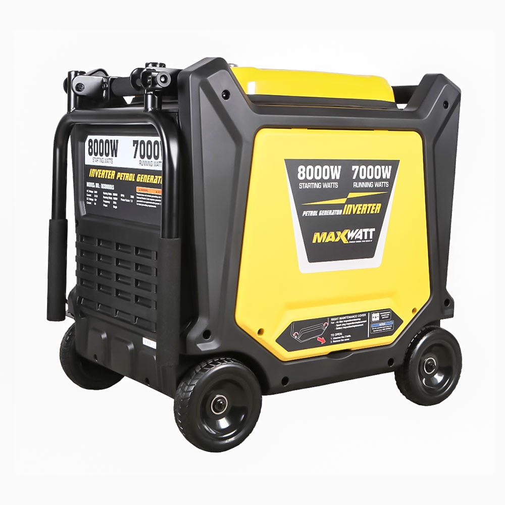 MAXWATT 8000W Electric Remote Start w 2 Wire Auto Start Inverter Generator MX8000IS