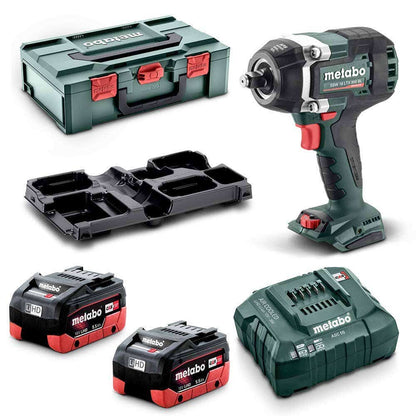 METABO 18V LTX 2 x 5.5Ah 1 2 Impact Wrench Kit SSW 18 LTX 800 BL MB 5.5 K AU60240300