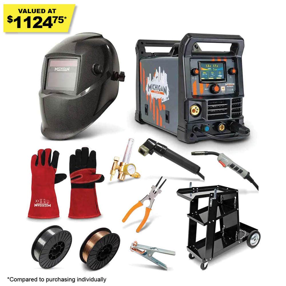 MICHIGAN 180A LCD Multi Process Welder Kit MULTI180LCDPKIT